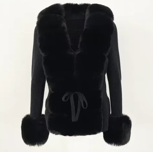 "Lisa" Cardigan mit Fell