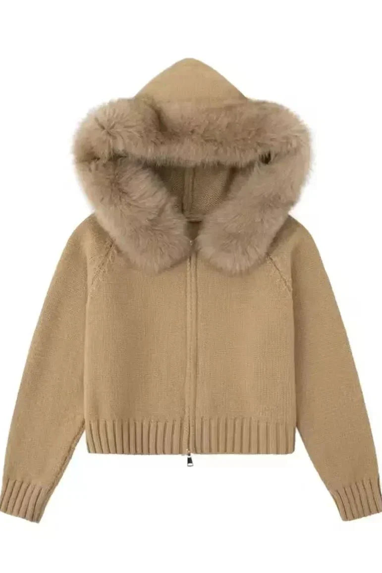"Emilia" Fur Cardigan