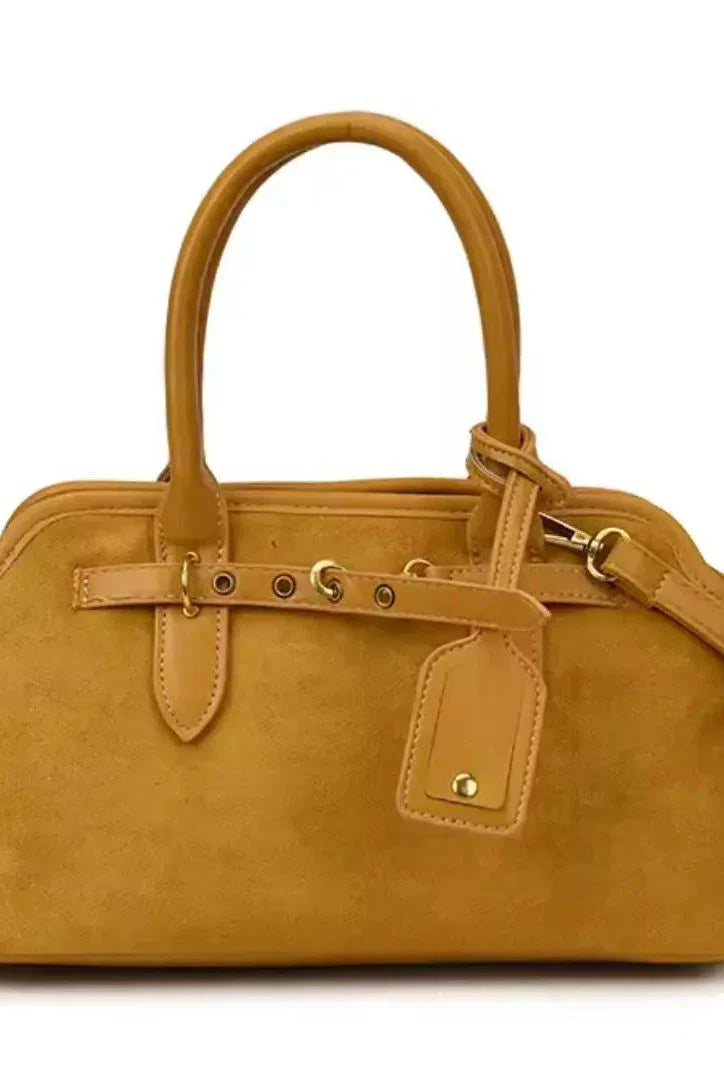 Elegante Damenhandtasche aus Wildleder – Milano Classic Bag