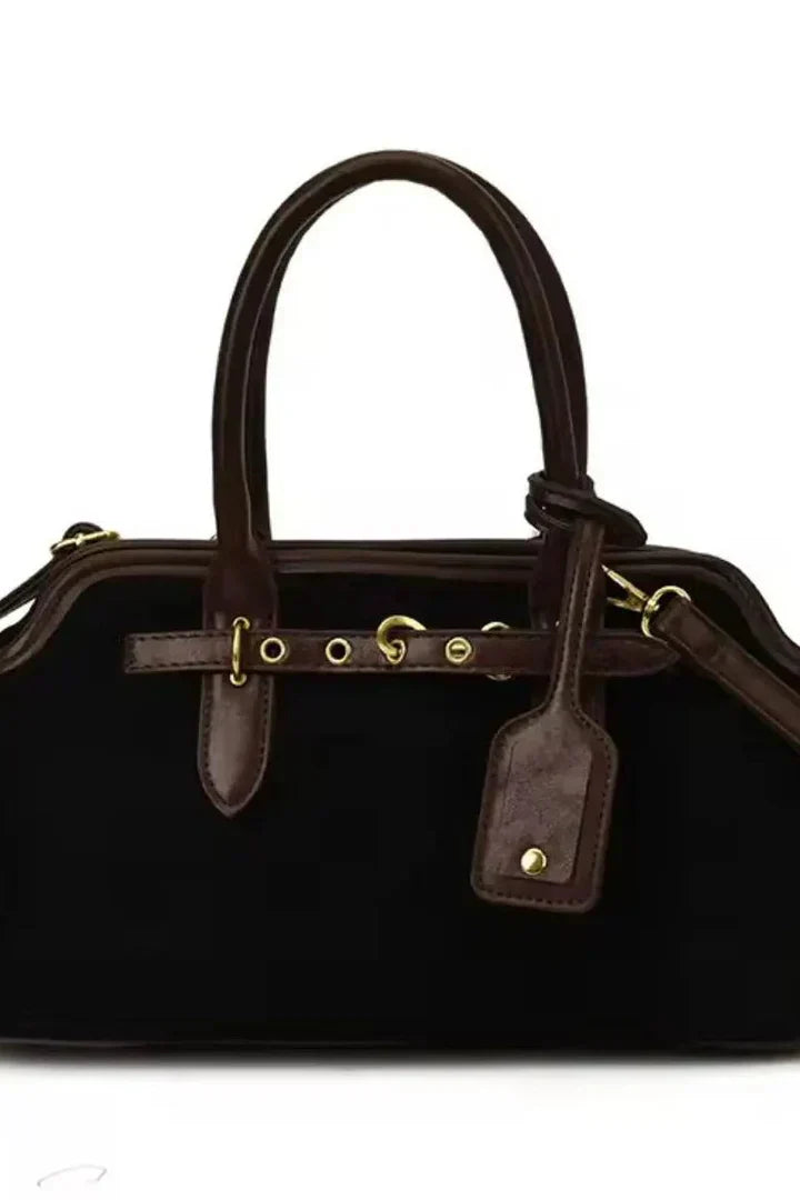 Elegante Damenhandtasche aus Wildleder – Milano Classic Bag