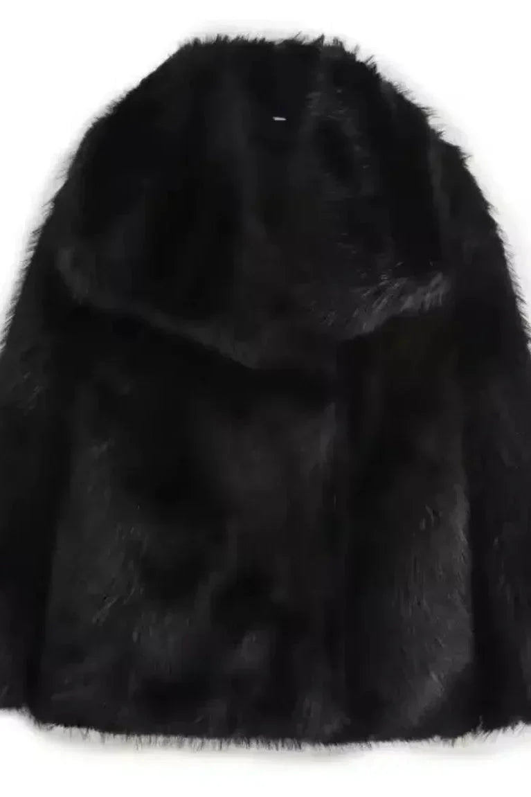 Luxurious faux fur coat