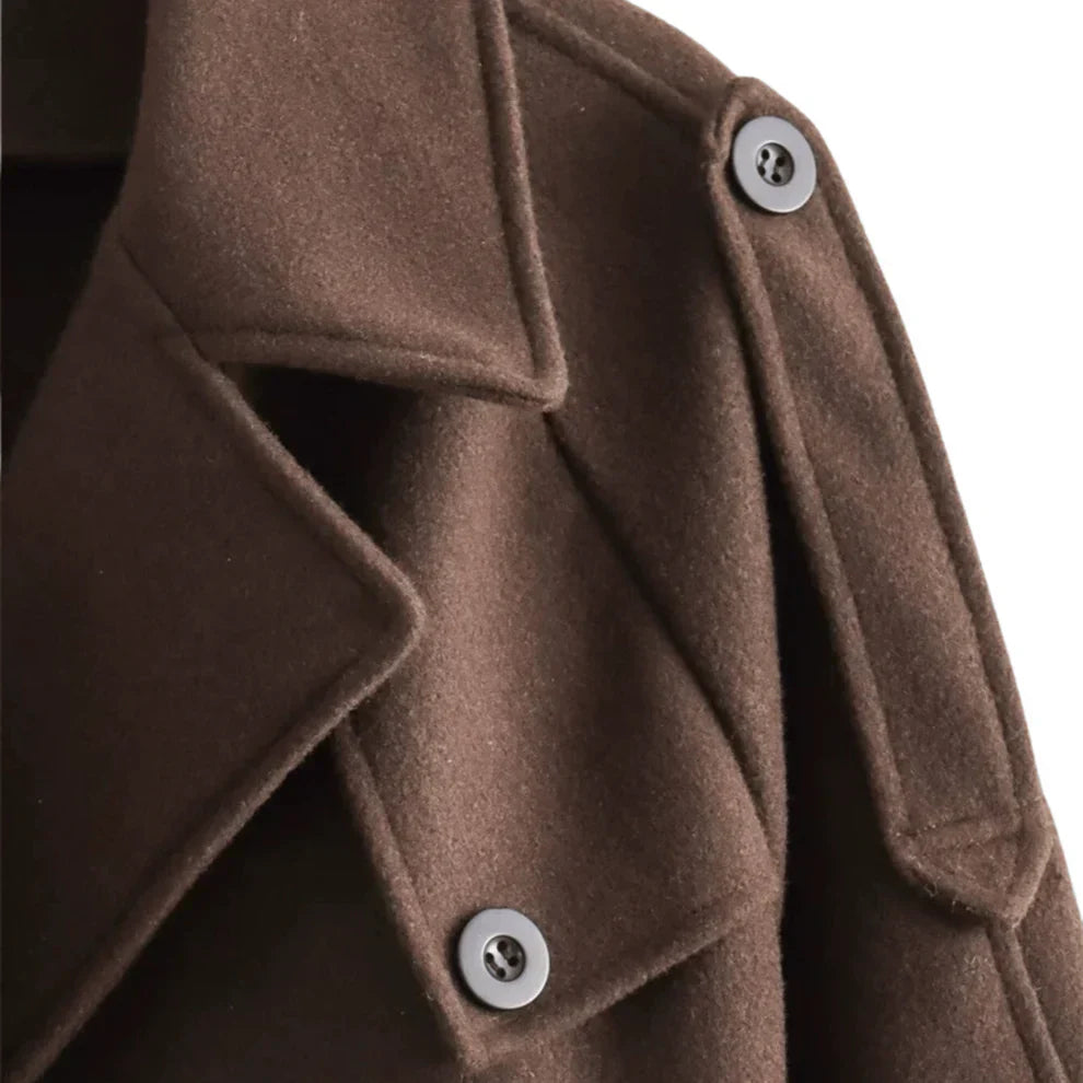 "Brianna" Cropped Trenchcoat