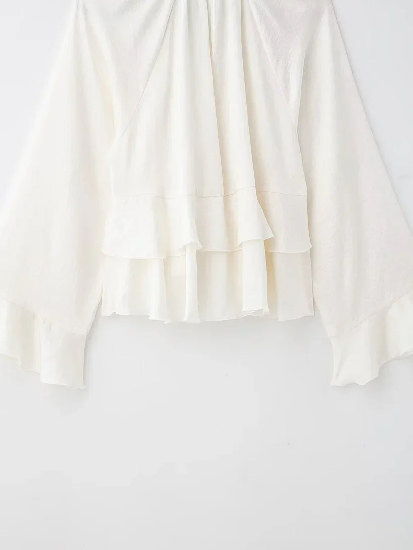 "Boho" Rüschenbluse