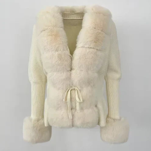 "Lisa" Cardigan mit Fell
