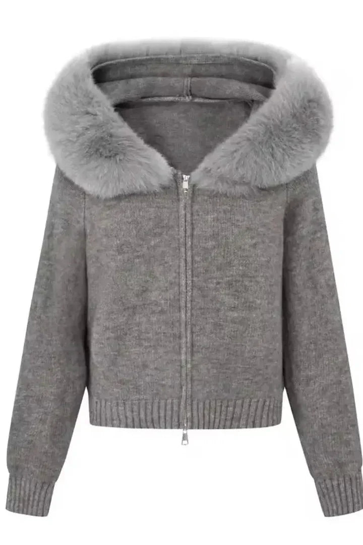 "Emilia" Fur Cardigan