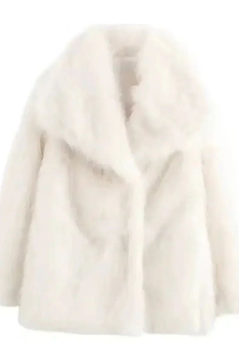 Luxurious faux fur coat